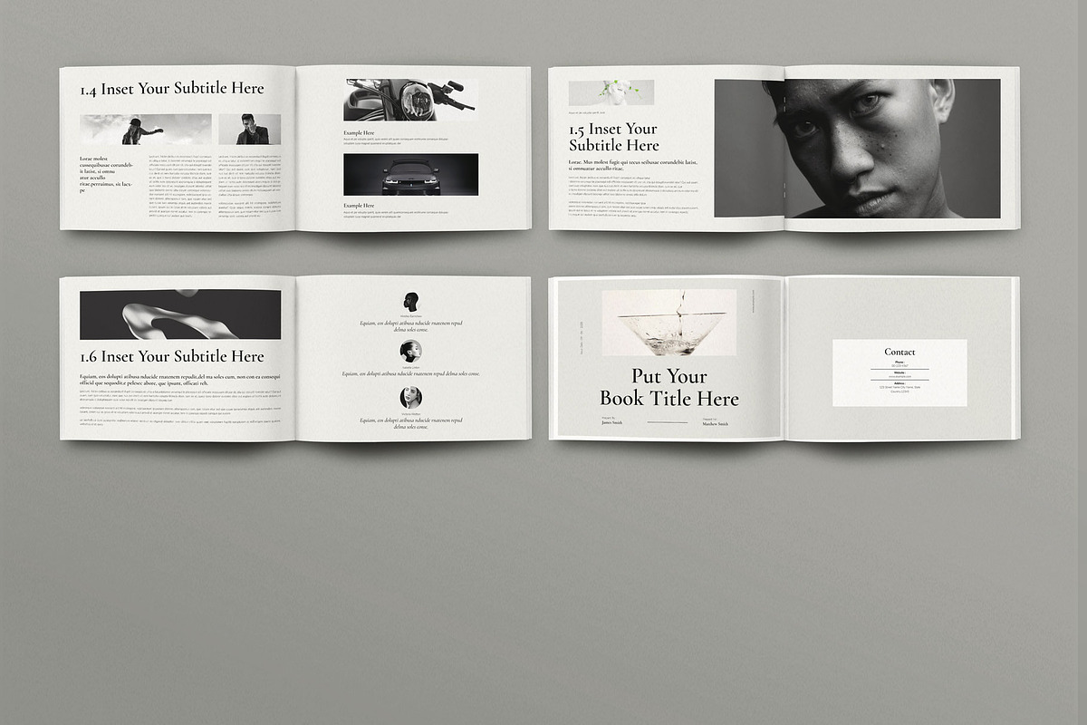 Book Title Landscape Layout, a Brochure Template by Seeing-art (Photo 13 of 13)