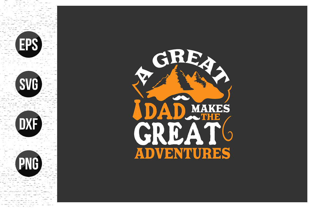 Dad typographic t shirt bundle, a Graphic by Uniquesvg99 (Photo 5 of 16)