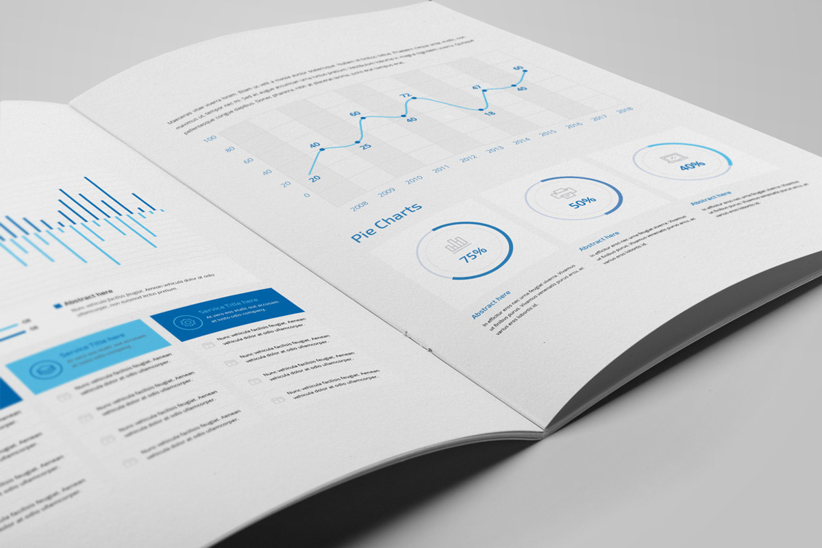 Annual Report A4 & Us Letter, a Brochure Template by Pro-Gh (Photo 16 of 20)