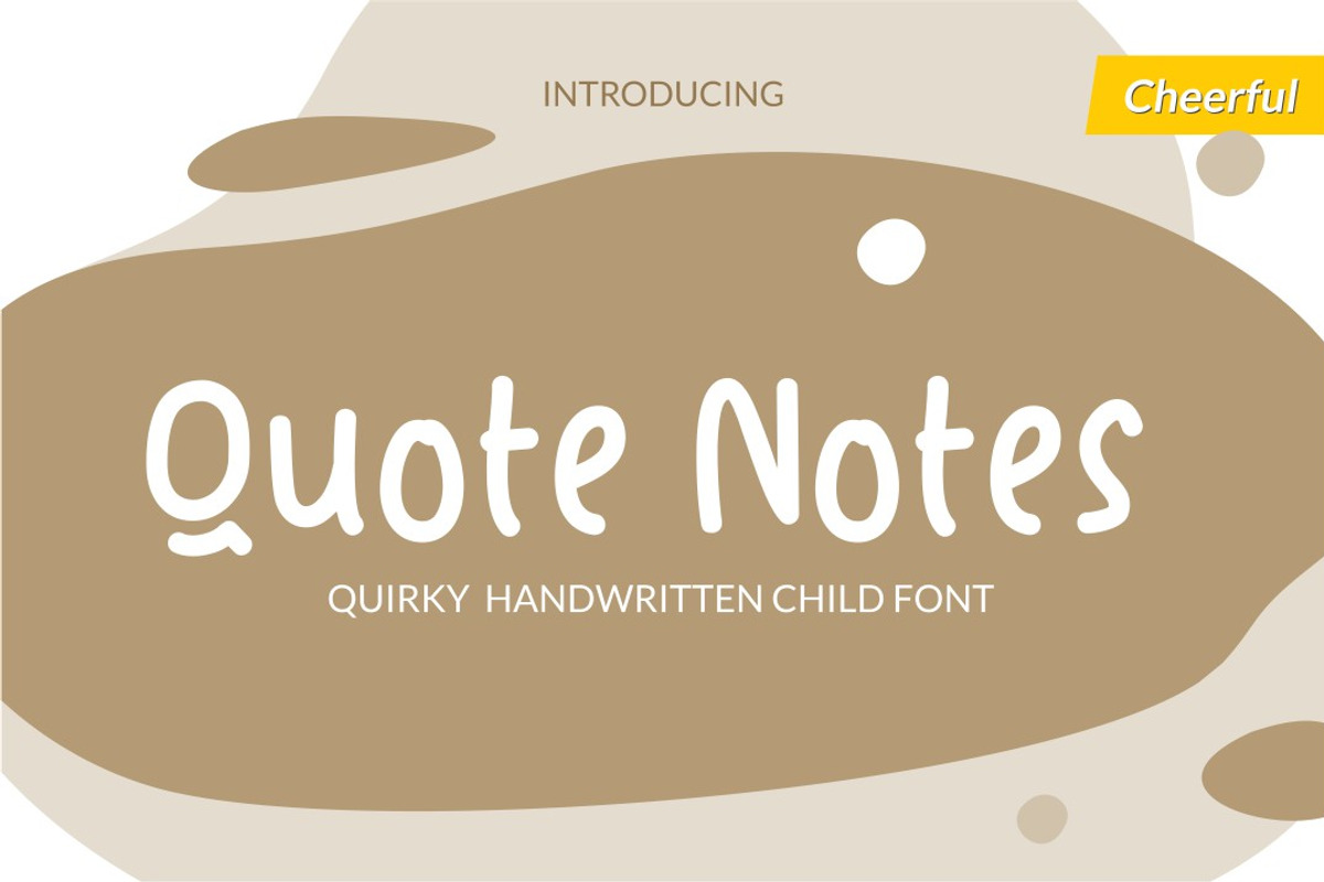 Quote Notes Quirky Handwritten, a Sans Serif Font by TrimStudio (Photo 1 of 8)