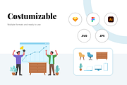 Digital Marketing Illustration, a Person Illustration by Twfoo Studio (Thumbnail 2 of 6)