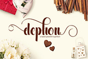 Dephon Script, a Script Font by Canden Studio (Thumbnail 1 of 6)