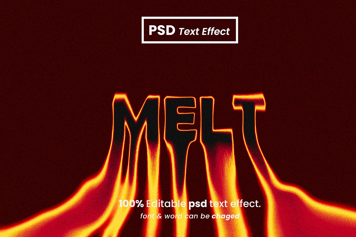 Melting melted text effects pack, a Brushes & More by Zamans (Photo 10 of 20)