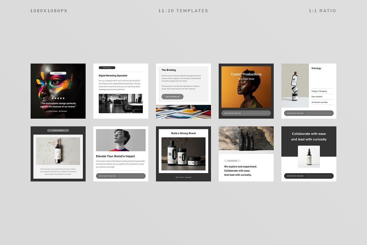Studio Hall Social Media Kit, a Social Media Template by Ruben Stom (Photo 20 of 20)