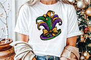 Watercolor Mardi Gras Jester Hat Cli, an Illustration by Sublimation Artist (Thumbnail 5 of 6)