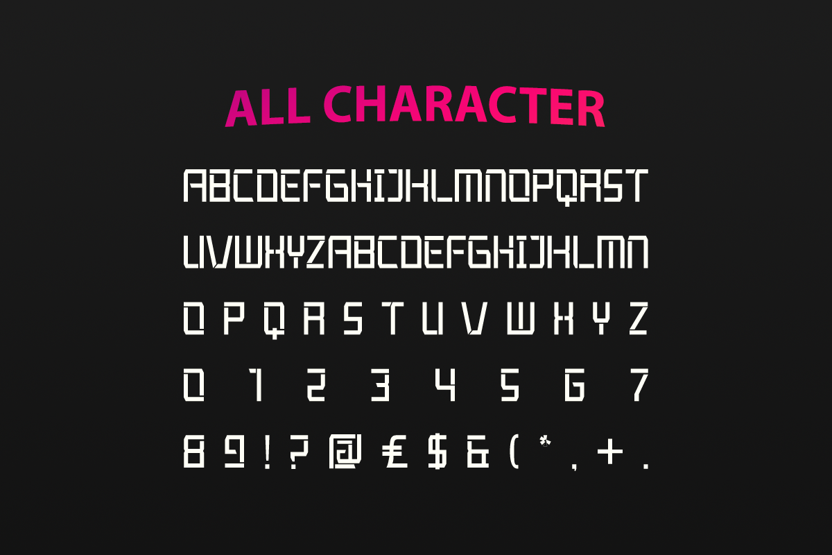 Pulseon Futuristic Display Font, a Sans Serif Font by Vadovastd (Photo 2 of 9)