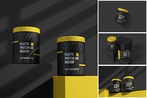 Protein Jar Mockup, a Product Mockup by MrLetters