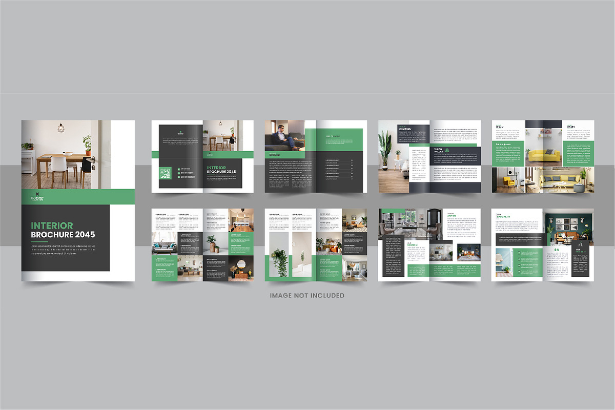 Interior Design Brochure template, a Brochure Template by Pavel_design