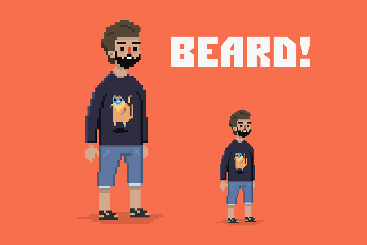 Pixel style guys 100% vector, an Illustration by Samoylov (Photo 3 of 3)