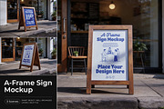 A-Frame Sign Mockup, a Product Mockup by Pitchlook.Studio (Thumbnail 1 of 4)