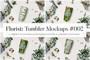 Floral Tumbler Mockup Scene (#002), a Cups & Container Mockup by Europe.graphics (Thumbnail 2 of 8)
