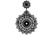Ornamental Earring SVG Bundle, an Object Graphic by Designer_Momina (Thumbnail 8 of 20)