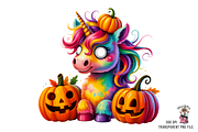 Unicorn Pumpkins Sublimation PNG, a Graphic by Clipart Bloom (Thumbnail 4 of 11)