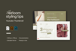 Styling Tips - YouTube Thumbnail, a Social Media Template by VUNIRA