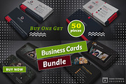 Business Card Bundle 50, a Business Card Template by Genereux Art (Thumbnail 1 of 40)