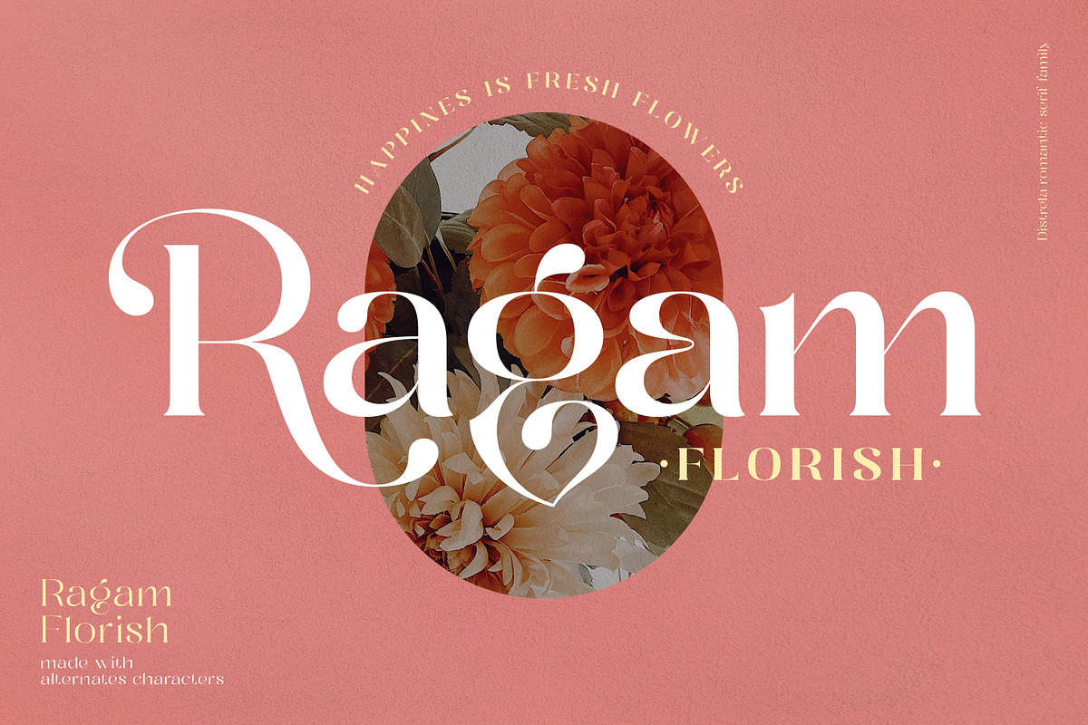 Distrela | Romantic Serif Font, a Serif Font by Ekahermawan (Photo 4 of 15)