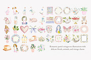 Coquette cottage clipart set, a Decorative Illustration by Patishop Art (Thumbnail 9 of 9)