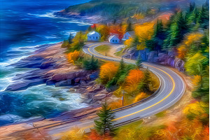 Autumn aerial views of the coastline, a Nature Photo by ZinetroN