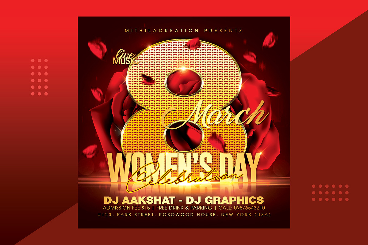Womens Day Flyer, a Flyer Template by MithilaCreation (Photo 3 of 8)