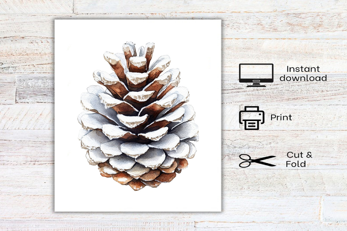 Cozy White Christmas Clipart, an Illustration by Canvas Craft (Photo 8 of 8)