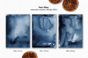 Navy Blue watercolor textures, a Texture Graphic by Marmoris.Arts (Thumbnail 5 of 9)