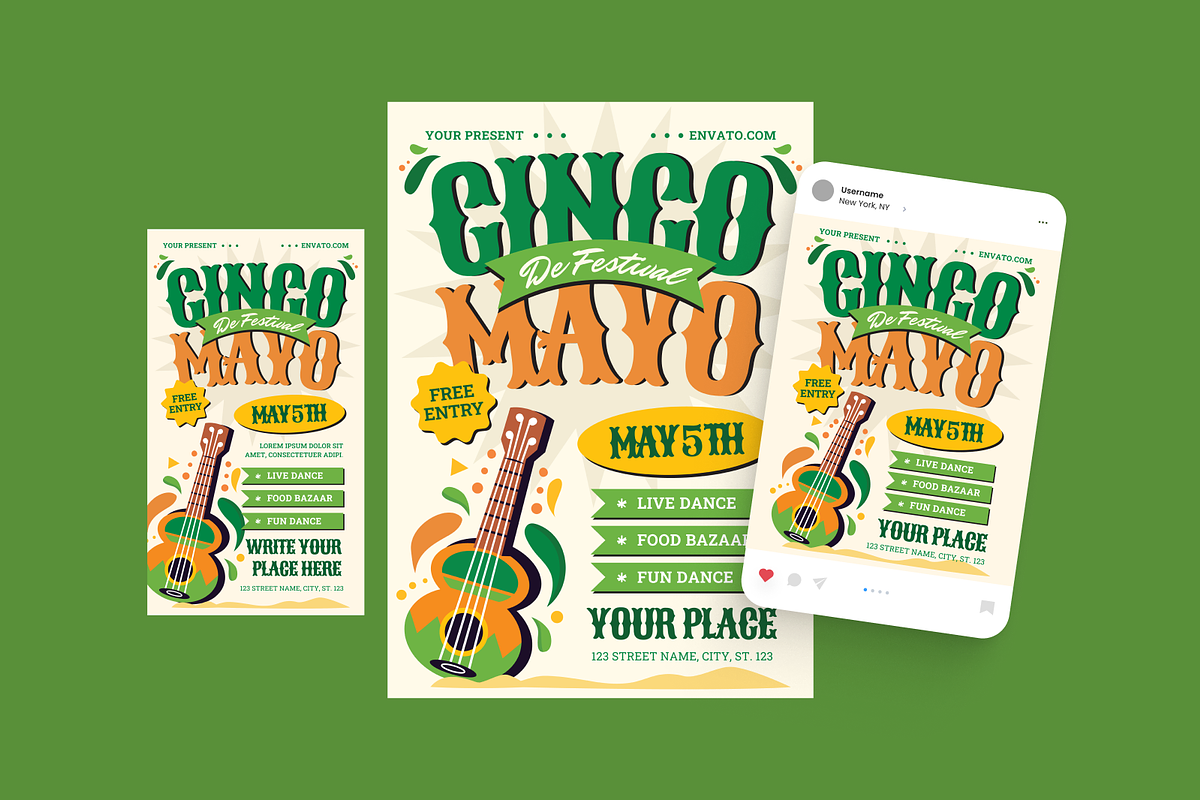Cinco De Mayo Flyer, a Flyer Template by MMPixelCraft (Photo 3 of 4)