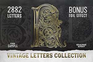 28 IN 1 VINTAGE LETTERS COLLECTION