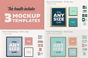 Poster Frame BUNDLE – Fits All Sizes