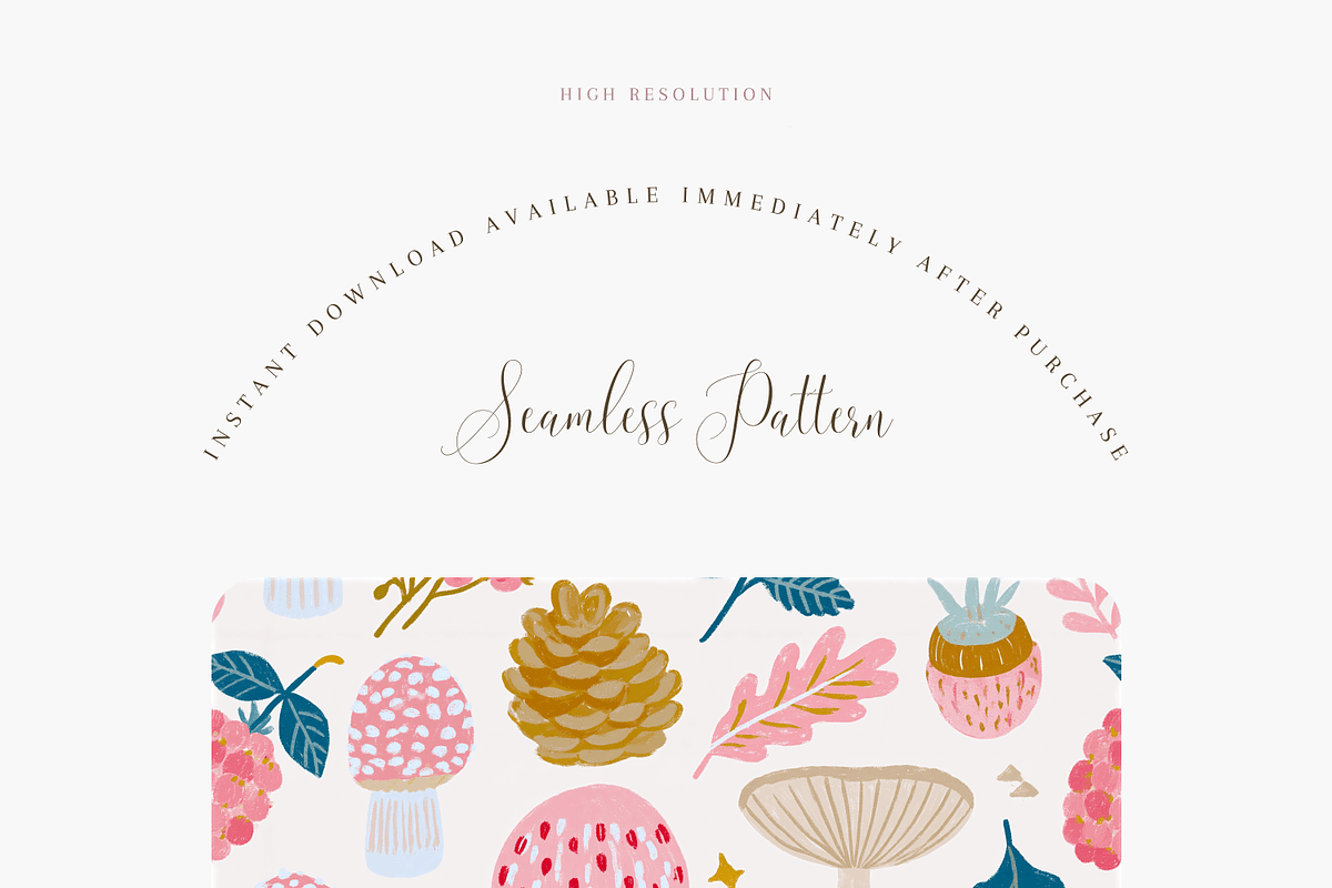 Woodland and Forest Seamless Pattern, a Pattern Graphic by Pati Charm Studio (Photo 2 of 6)