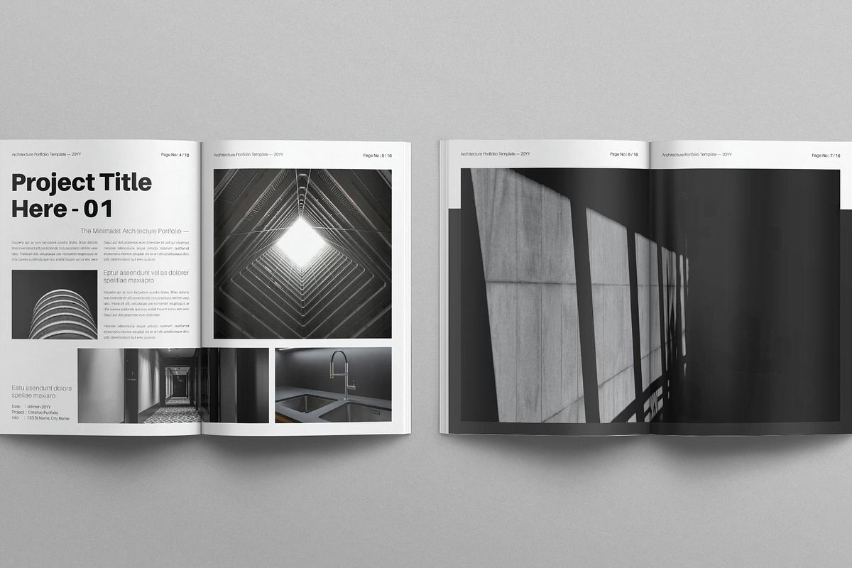 Architecture Portfolio Brochure, a Brochure Template by E-Type (Photo 3 of 7)