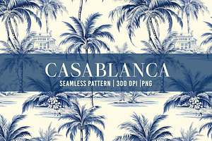 CASABLANCA TOILE Seamless Pattern