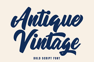 Antique Vintage - Script Font