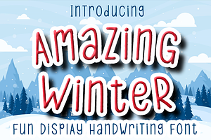 Amazing Winter | Cute Display Font