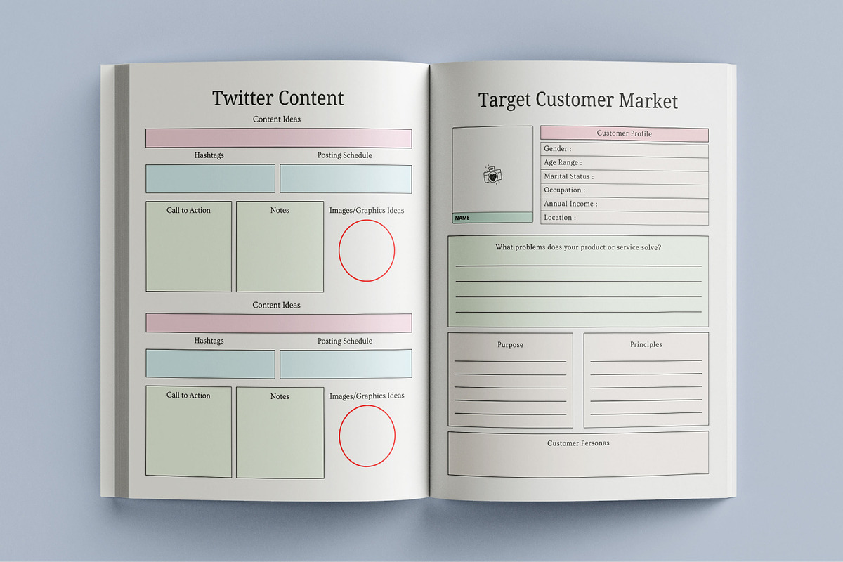 2025 Marketing Planner, a Design Template by Book2bees (Photo 4 of 4)