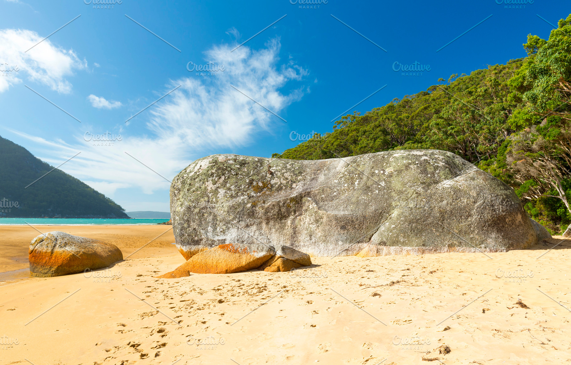 Ganite Boulder On Sealers Cove, a Nature Photo by THP Creative