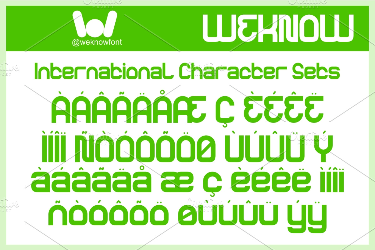 Rewrite Future font, a Sans Serif Font by weknow (Photo 8 of 8)