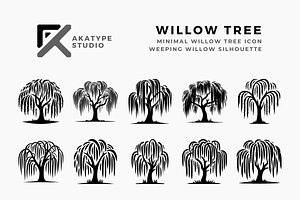 Willow Tree Icon Vector, an Icon by Akatype Studio