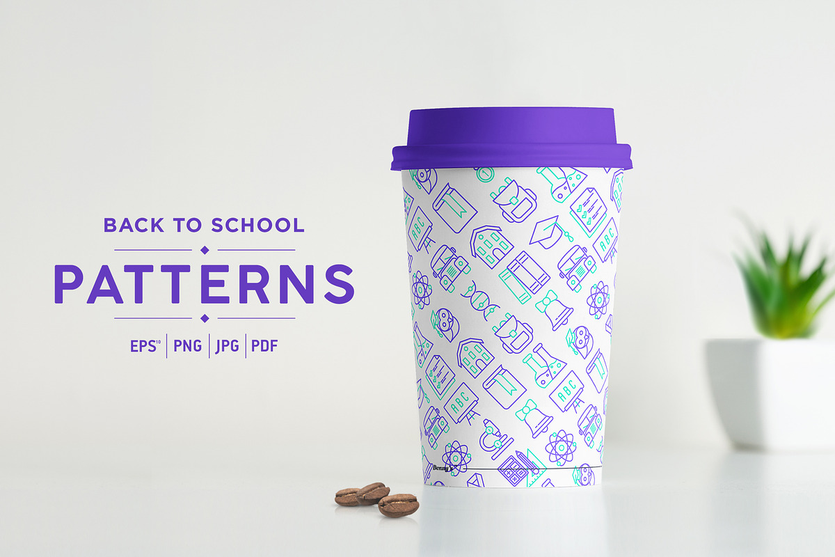 Back To School Patterns Collection, a Pattern Graphic by Alex Blogoodf (Photo 7 of 8)