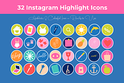 Instagram Highlight Icons 30+, a Social Media Template by Marcia B Studio (Thumbnail 2 of 4)