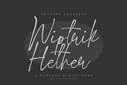 Wiptrik Hether – Natural Script Font, a Script Font by Bayuktx (Thumbnail 1 of 8)