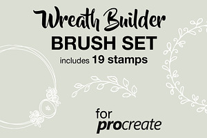 Wreath Builder Brush Set Procreate