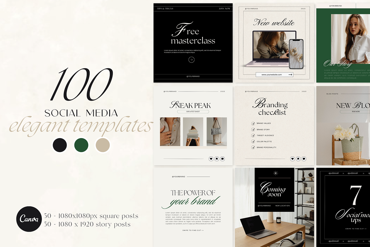 Business Social Media Canva Templates