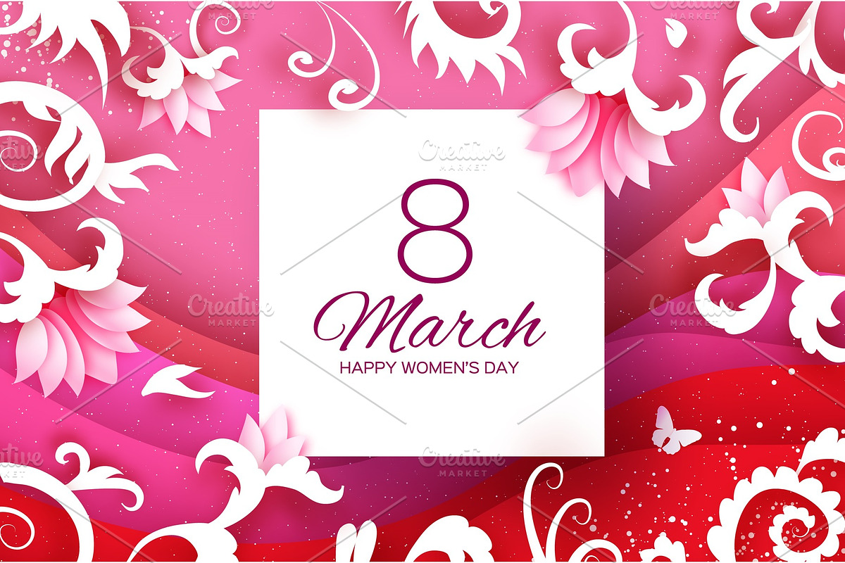 8 March Greetings card, an Illustration by Masherdraws
