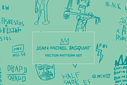 Jean Michel Basquiat Vector Set II, a Pattern Graphic by La Caleya patterns (Thumbnail 1 of 5)
