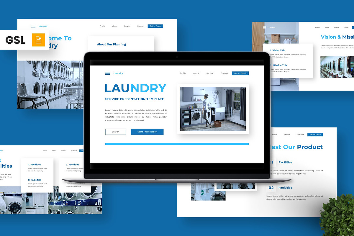 Laundry - Service Google Slide