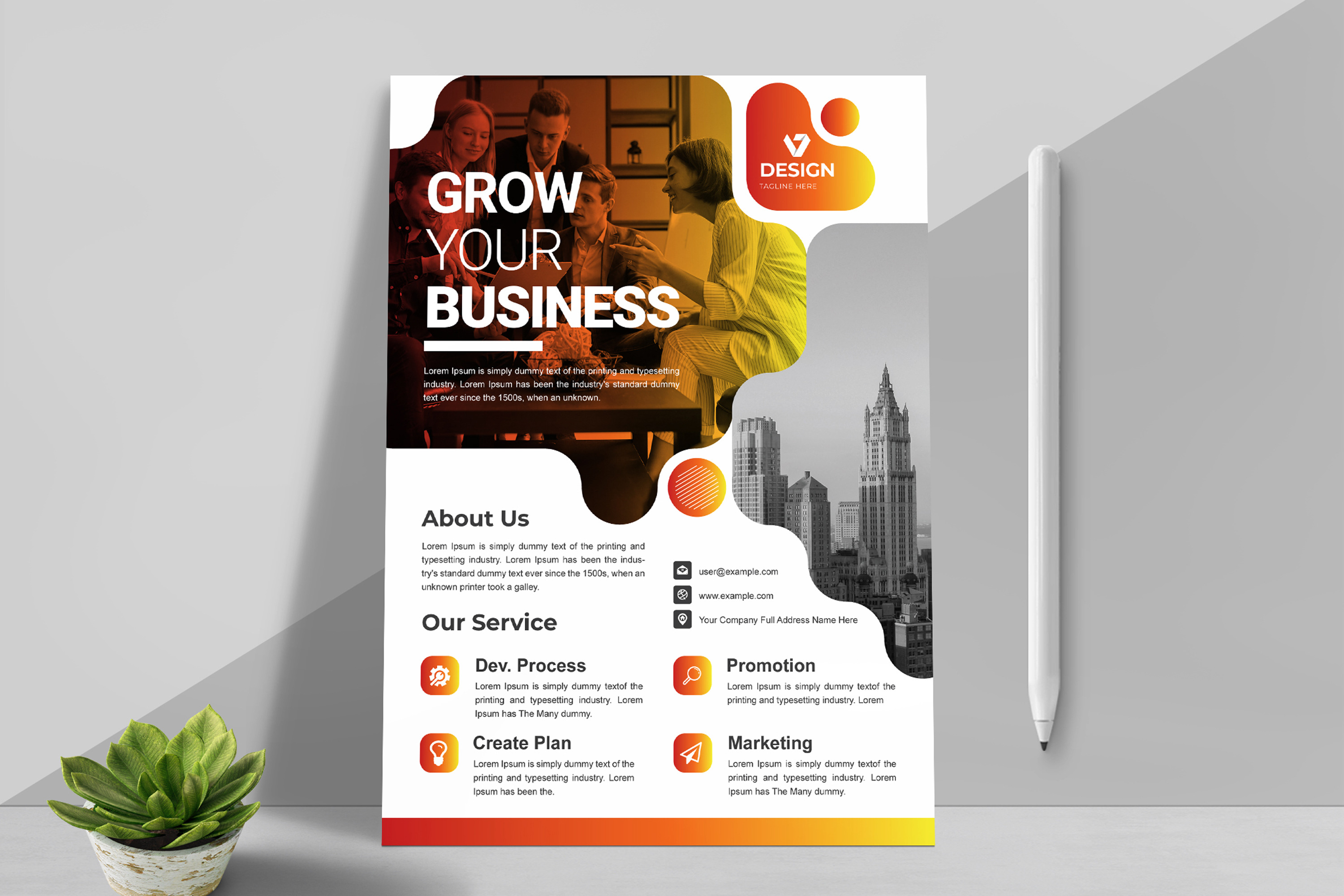 Business Flyer Design Layout