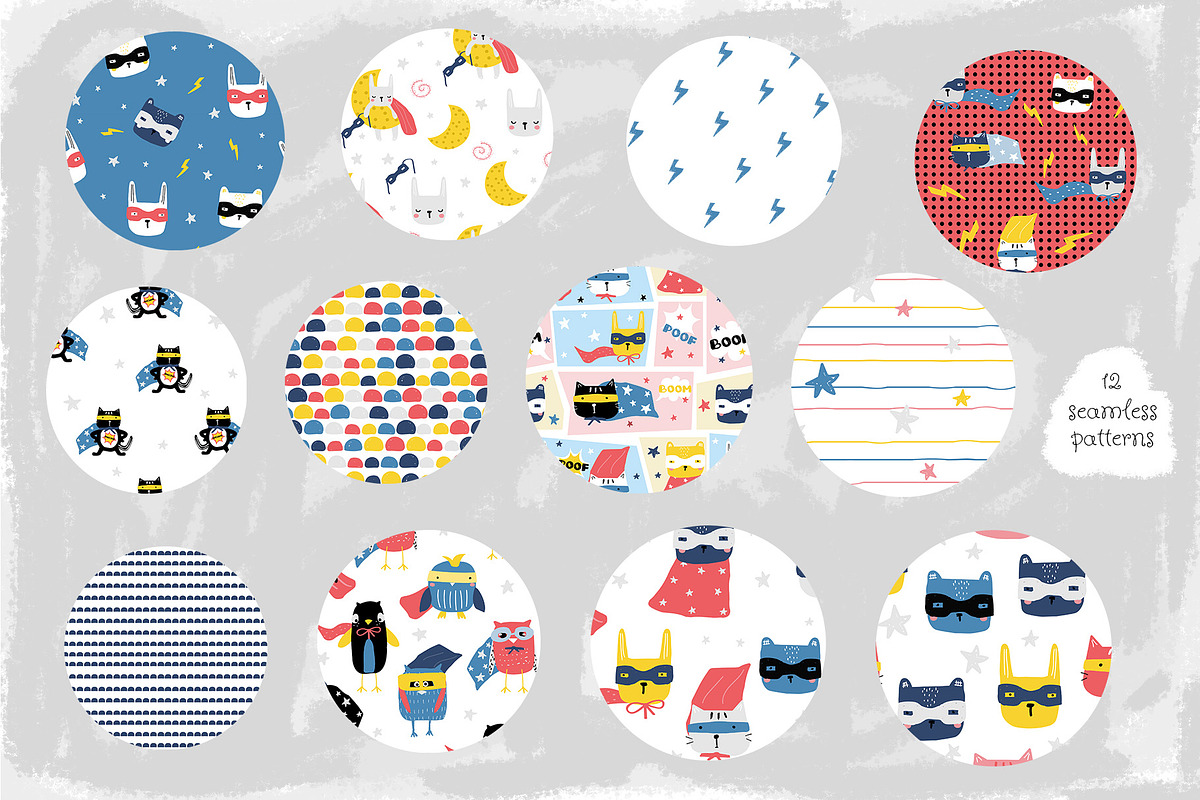 Party for superheroes, an Animal Illustration by Viktoria Siarova (Photo 6 of 8)