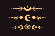 Magic, esoteric lines, borders set, an Illustration by Good Studio (Thumbnail 2 of 8)