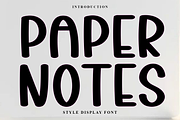 Paper Notes, a Script Font by InermediaSTUDIO (Thumbnail 1 of 7)