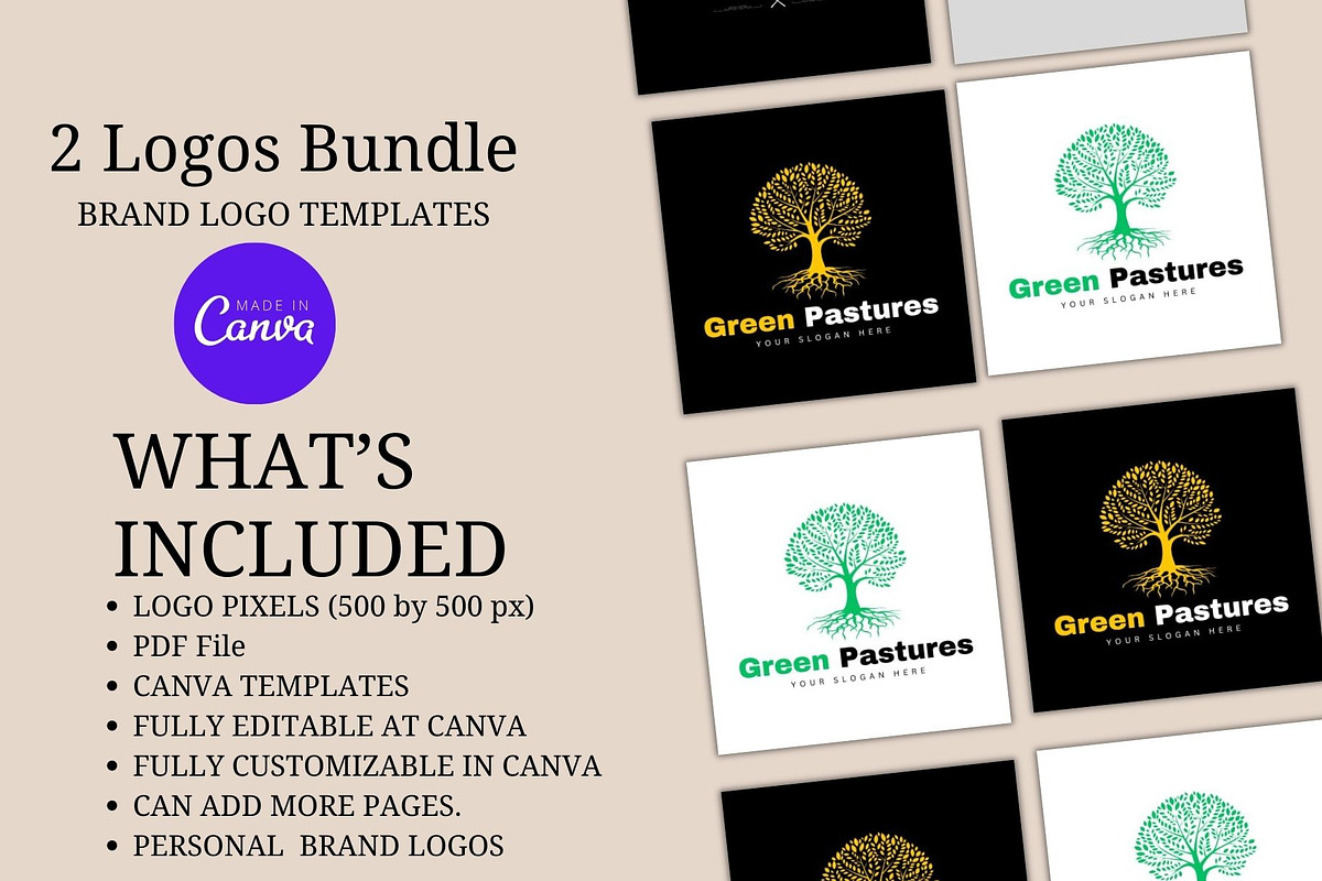 Brand Logo Design Template, a Branding & Logo Template by Mishek Munene (Photo 2 of 7)